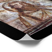 Poster Peinture murale de la catacombe de Commodilla. (Coin)