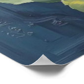 Poster Peinture murale décorative - Peinture à l'huile fl (Coin)