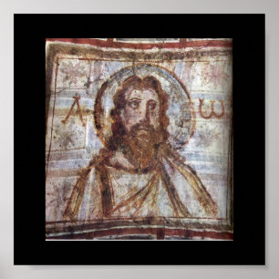 Poster Peinture murale des catacombes de Commodilla.