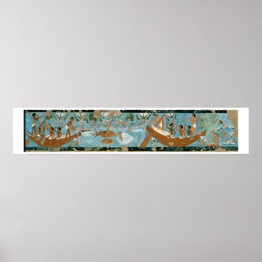 Poster Peinture murale du tombeau d'Ipuy, Thèbes, profond (Devant)