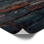 Poster Peinture murale grise (Coin)