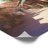 Poster peinture murale marrakech (Coin)