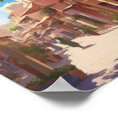 Poster peinture murale marrakech (Coin)