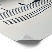 Poster Peinture murale minimaliste Abstraite (Coin)