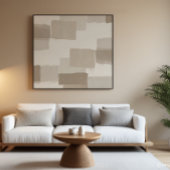 Poster Peinture murale minimaliste neutre