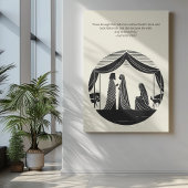 Poster Peinture murale minimaliste - Verset biblique Impr