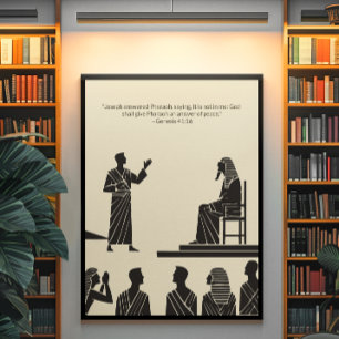 Poster Peinture murale minimaliste - Verset biblique Impr