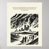 Poster Peinture murale minimaliste - Verset biblique Impr (Devant)