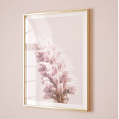 Poster Peinture murale minime rose gros plan