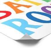 Poster Peinture murale personnalisée Arc en ciel (Coin)