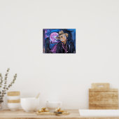 Poster Peinture Neon Moon par Alfred Fox (Cuisine)