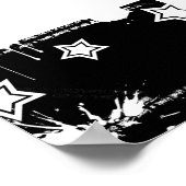 Poster Peinture noire et blanche (Coin)