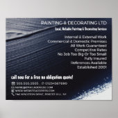 Poster Peinture noire, Peintre & Décorateur (Devant)