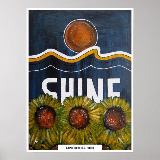 Poster Peinture Nuits d'été par Alfred Fox (Devant)