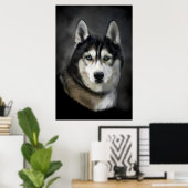 Poster Peinture numérique sibérienne puissante (Bureau à domicile)