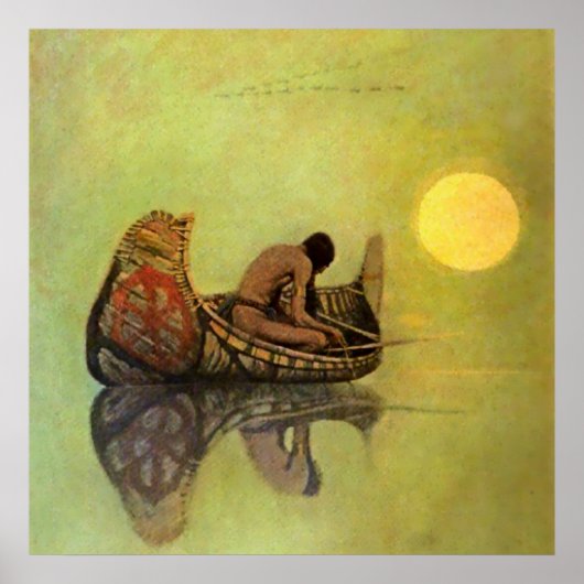 Poster Peinture occidentale de N C Wyeth « Le Pêcheur Sil (Devant)