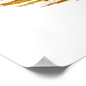 Poster Peinture or brille de la peinture épaisse or (Coin)