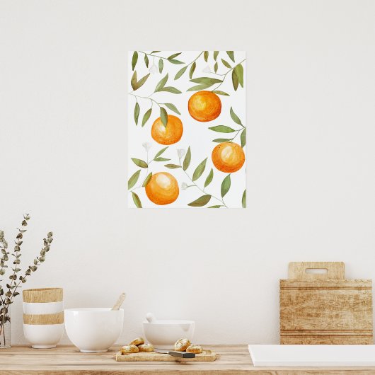 Poster Peinture Orange Grove (Cuisine)