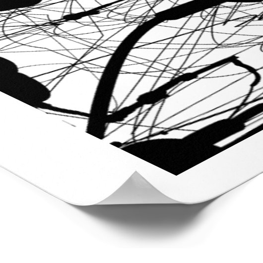 Poster Peinture originale en tache noire (Coin)