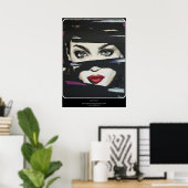 Poster Peinture 'Out of the Dark' sur une (Bureau à domicile)