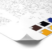 Poster Peinture par numéros : La Nuit étoilée (Coin)