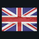 Poster Peinture Patinée Union Jack<br><div class="desc">drapeau du Royaume-Uni avec une peinture vintage fissurée</div>