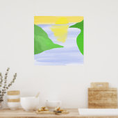 Poster peinture paysage (Cuisine)