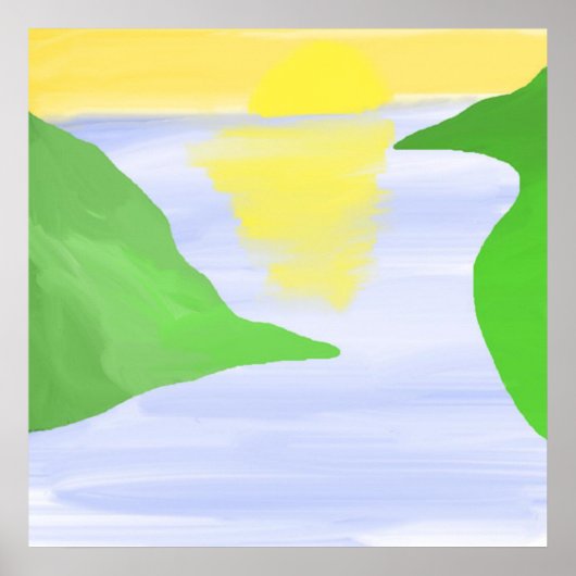 Poster peinture paysage (Devant)