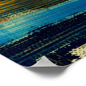 Poster peinture paysage d'art Abstrait, illust arrière - (Coin)