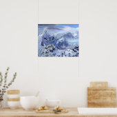 Poster Peinture paysage sans dents (Cuisine)