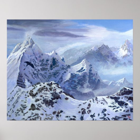 Poster Peinture paysage sans dents (Devant)