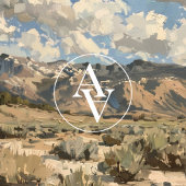 Poster Peinture Paysage Terrain Rustique Art Montagne