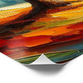 Poster Peinture Paysagère Aux Couleurs Lumineuses-96771 (Coin)