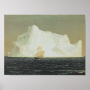 Poster Peinture paysagère de l'église Friedrich