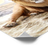 Poster Peinture photo Lion Ocean (Coin)