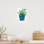 Poster Peinture Plante d'aquarelle Rosemary (Cuisine)
