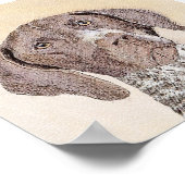 Poster Peinture pointeur germanique - Art original (Coin)