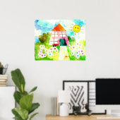 Poster Peinture pour enfants (Bureau à domicile)