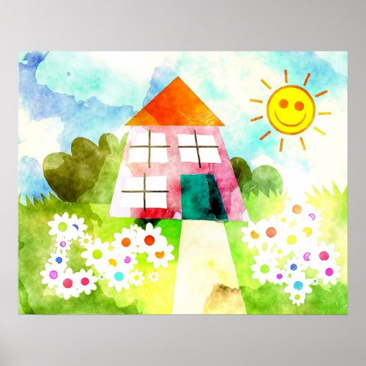 Poster Peinture pour enfants (Devant)