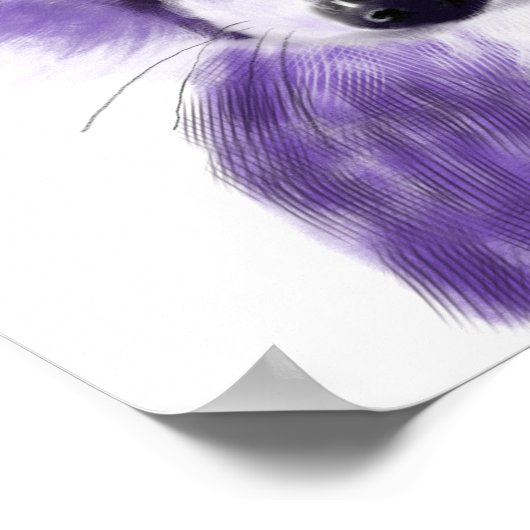 Poster Peinture pourpre Fox Nursery (Coin)