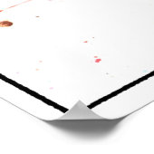 Poster Peinture rayée (Coin)