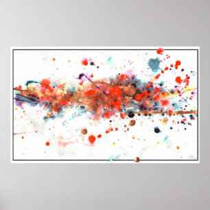 Poster Peinture rayée