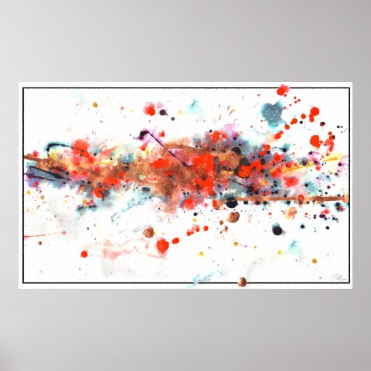 Poster Peinture rayée (Devant)