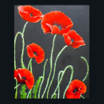 Poster Peinture Red Poppies Art<br><div class="desc">Peinture Red Poppies Art</div>