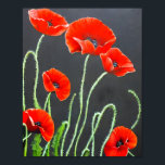 Poster Peinture Red Poppies Art<br><div class="desc">Peinture Red Poppies Art</div>