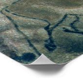 Poster Peinture rocheuse montrant un cheval et une vache, (Coin)