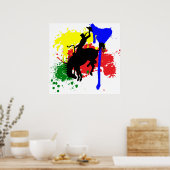 Poster Peinture rodéo (Cuisine)