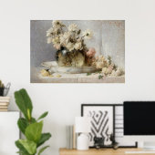 Poster peinture rose (Bureau à domicile)