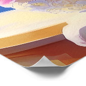 Poster Peinture rose Peony, Peonies Flower Wall Art (Coin)