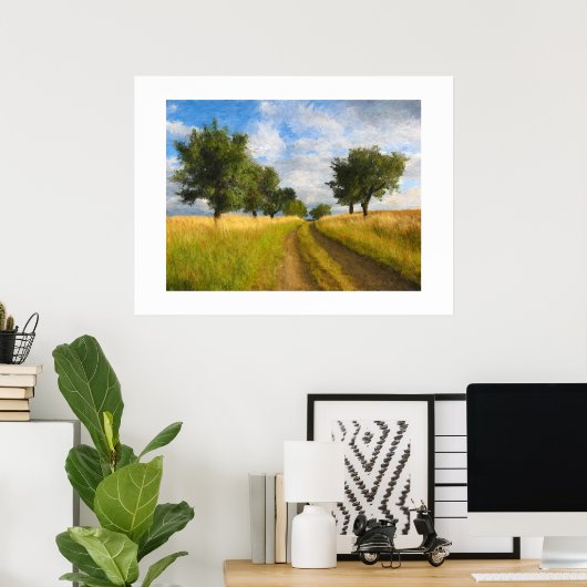 Poster Peinture routière (Bureau à domicile)